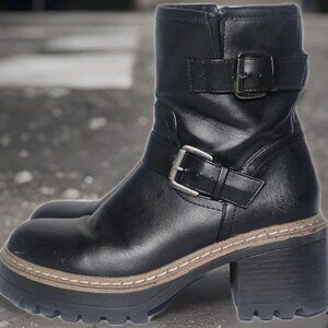 Esprit 'Marise' Gothic Combat Moto Boots Women's Size 6.5